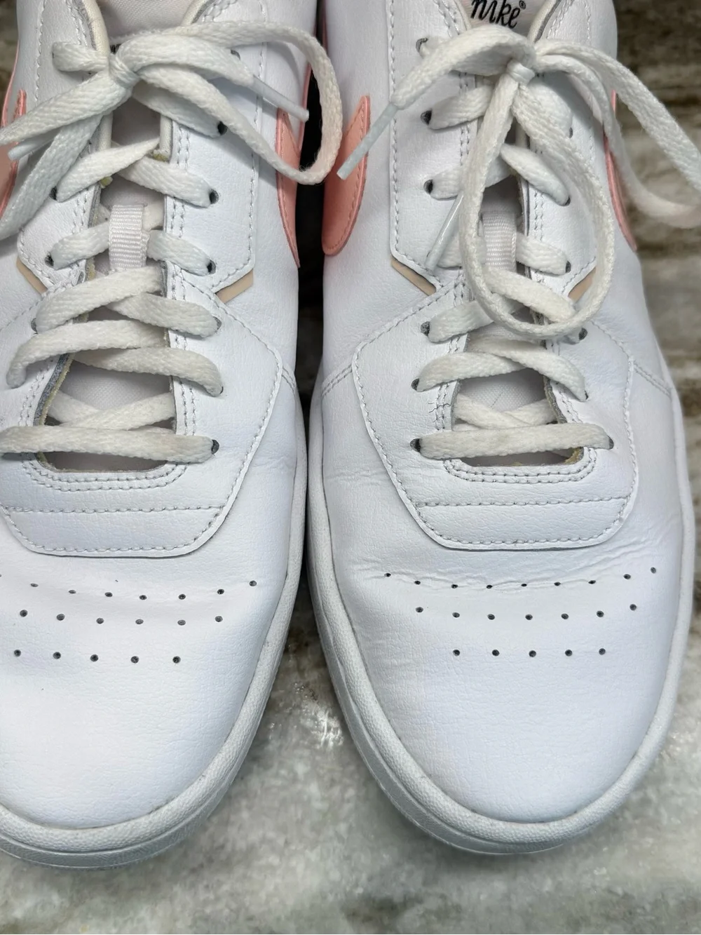 Nike white leather